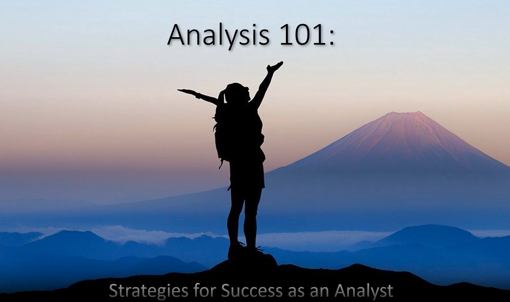 Analysis 101: Strategies for Success as an Analyst